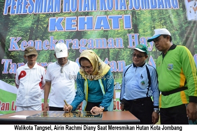 028 - Walikota Tangsel Kembali Resmikan Hutan Kota Jombang